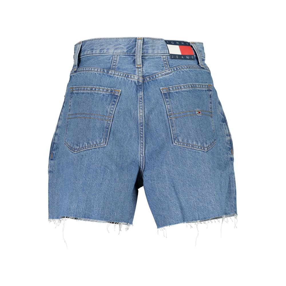 Pantalón corto de algodón azul