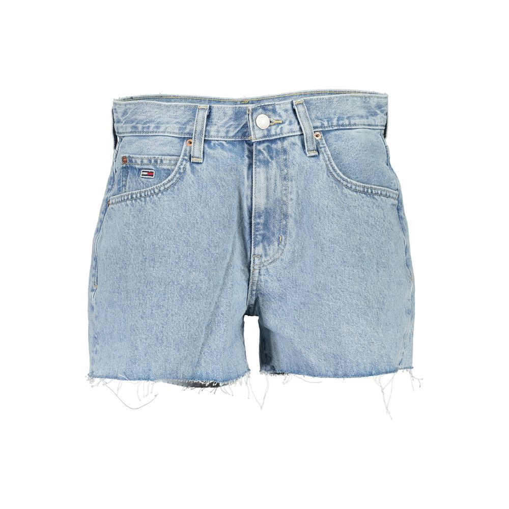 Pantalón corto de algodón azul