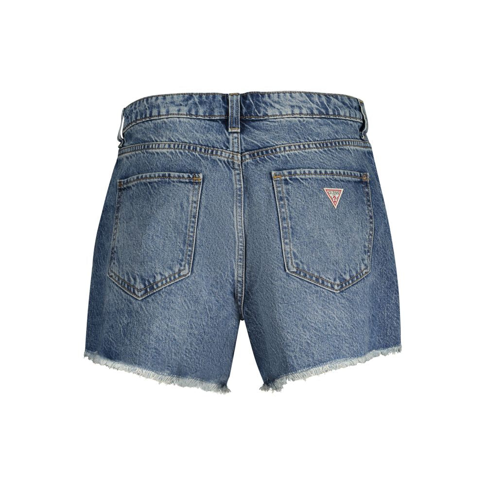 Pantalón corto de algodón azul