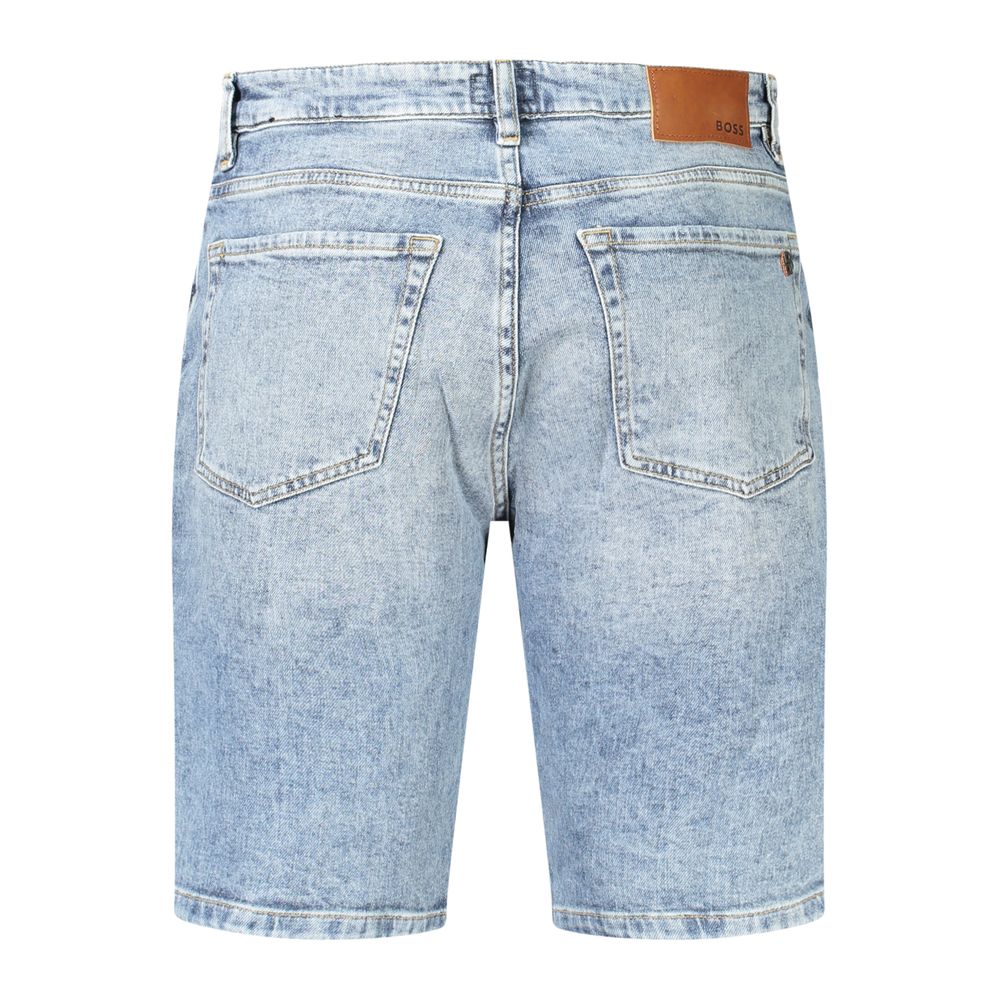 Pantalón corto de algodón azul