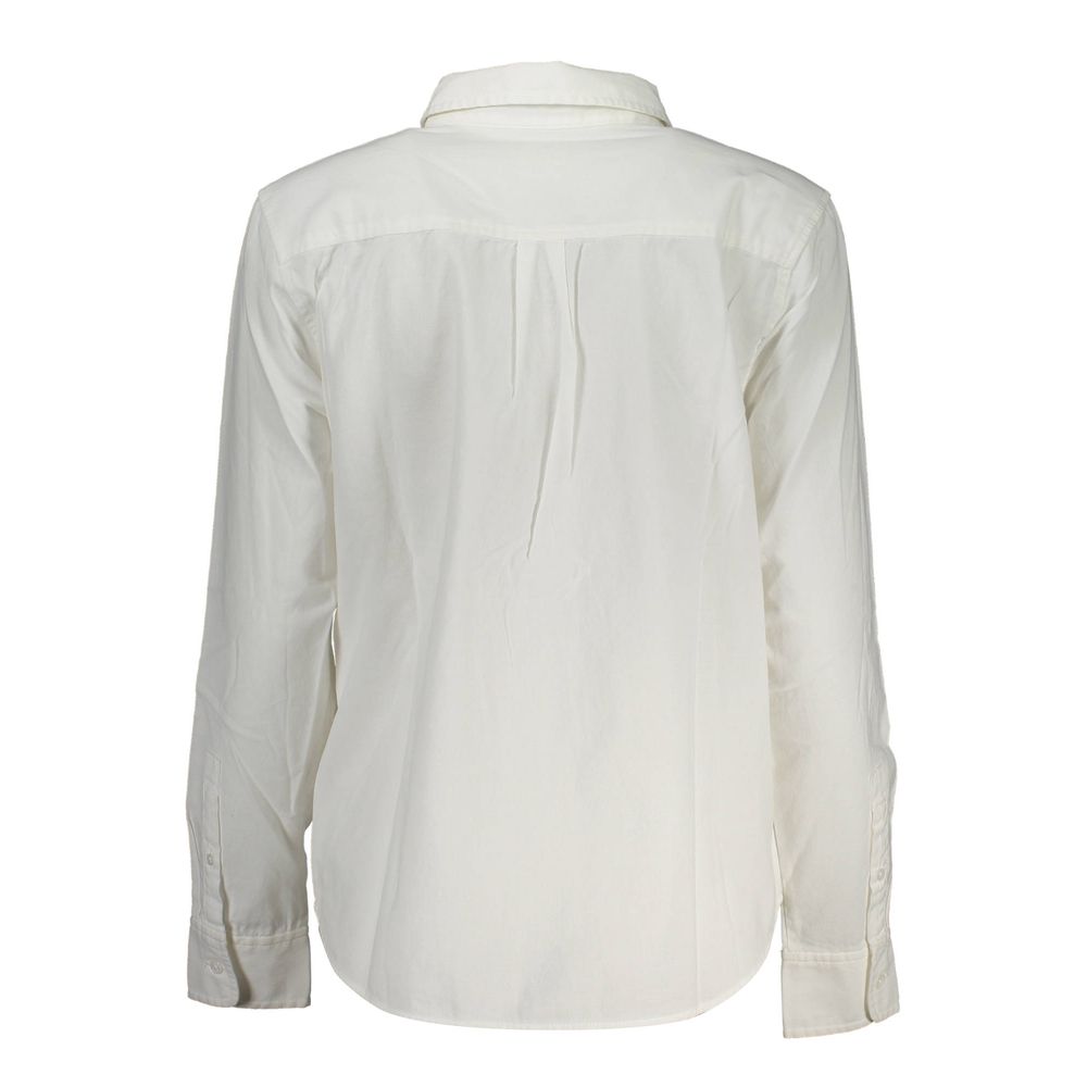 Camisa blanca de algodón