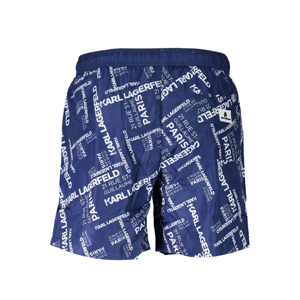 Bañador de poliéster azul
