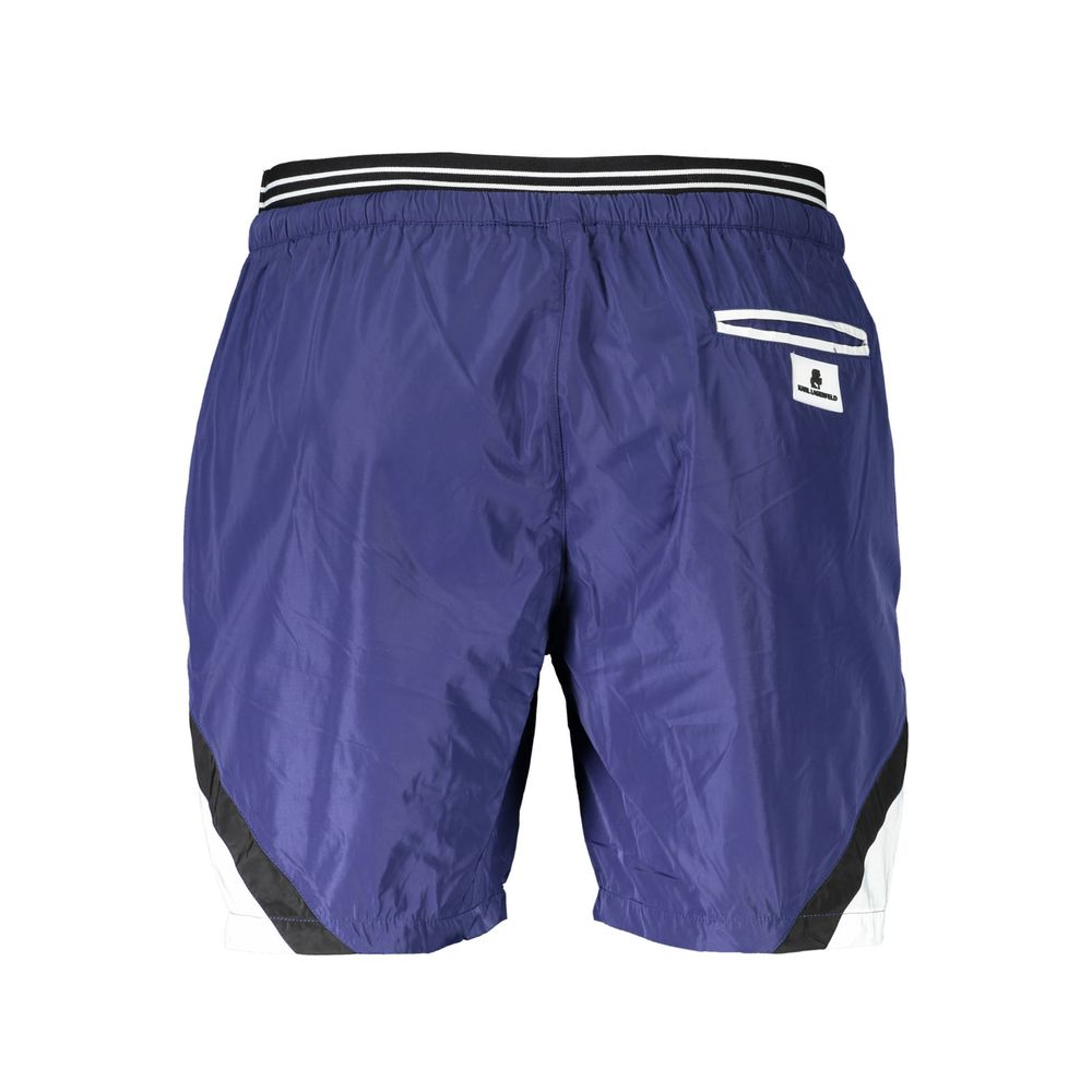 Bañador de poliéster azul