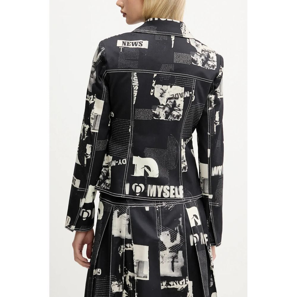 Chaquetas y abrigos de algodón negro
