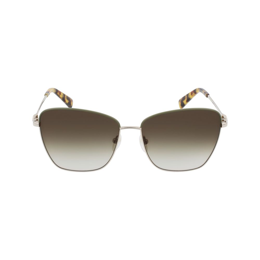 Gafas de sol de metal dorado