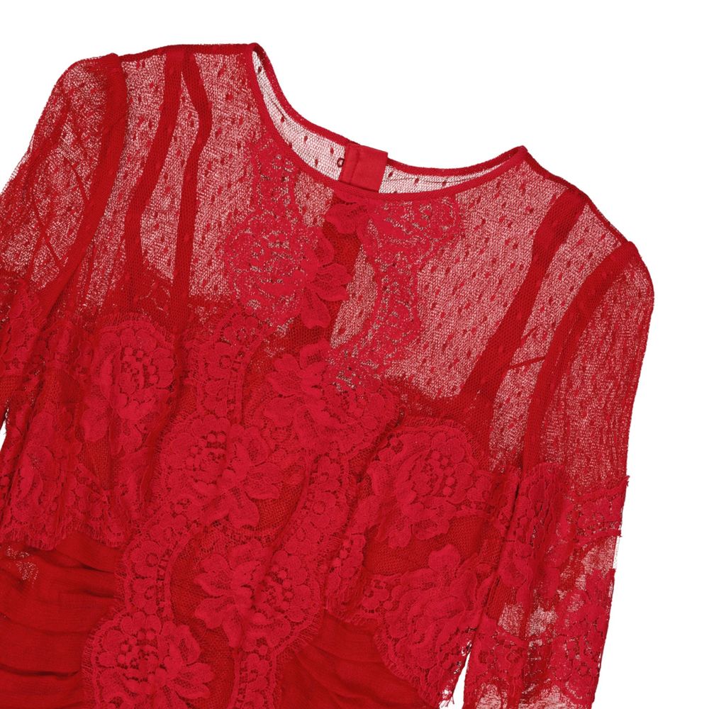 Lace Rouches Dress