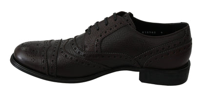 Elegant Mens Leather Derby Dress Shoes