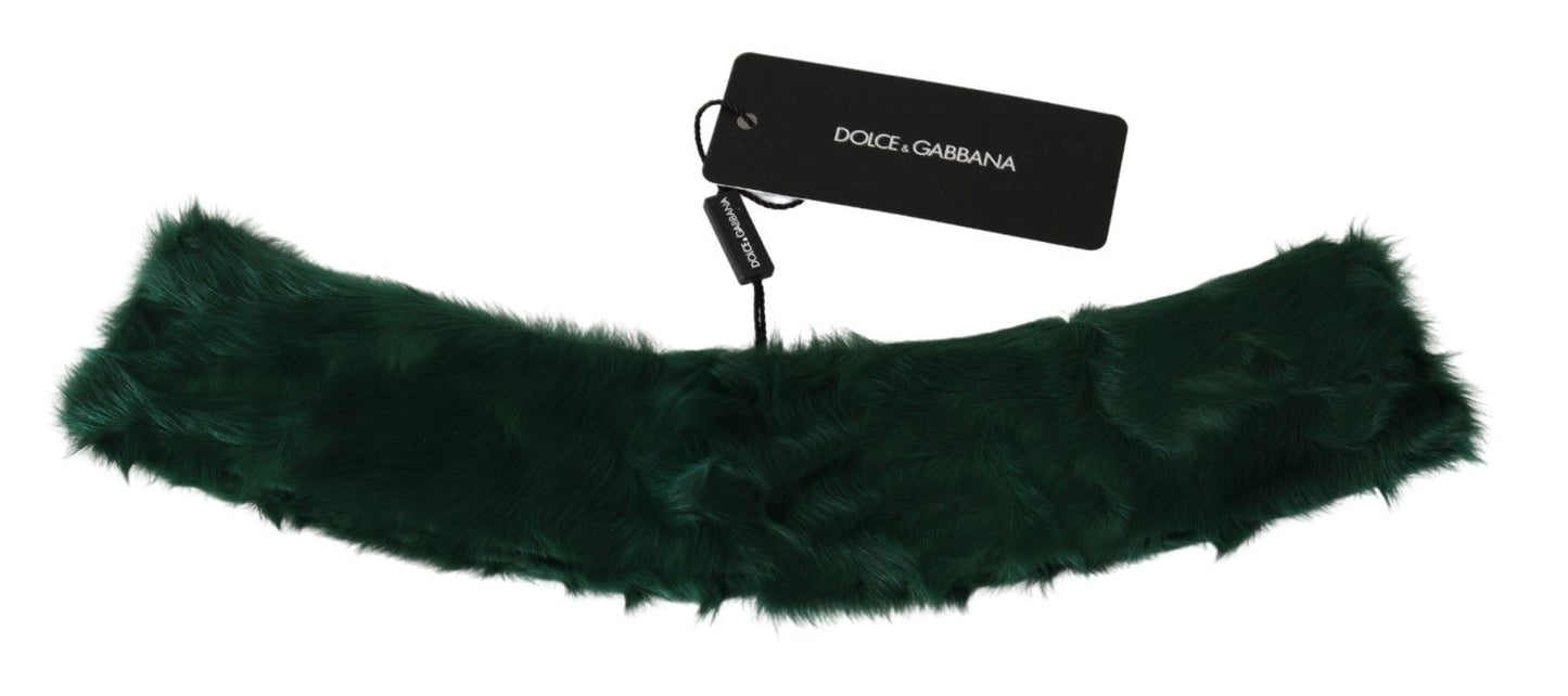 Luxurious Green Lambskin Scarf for Women