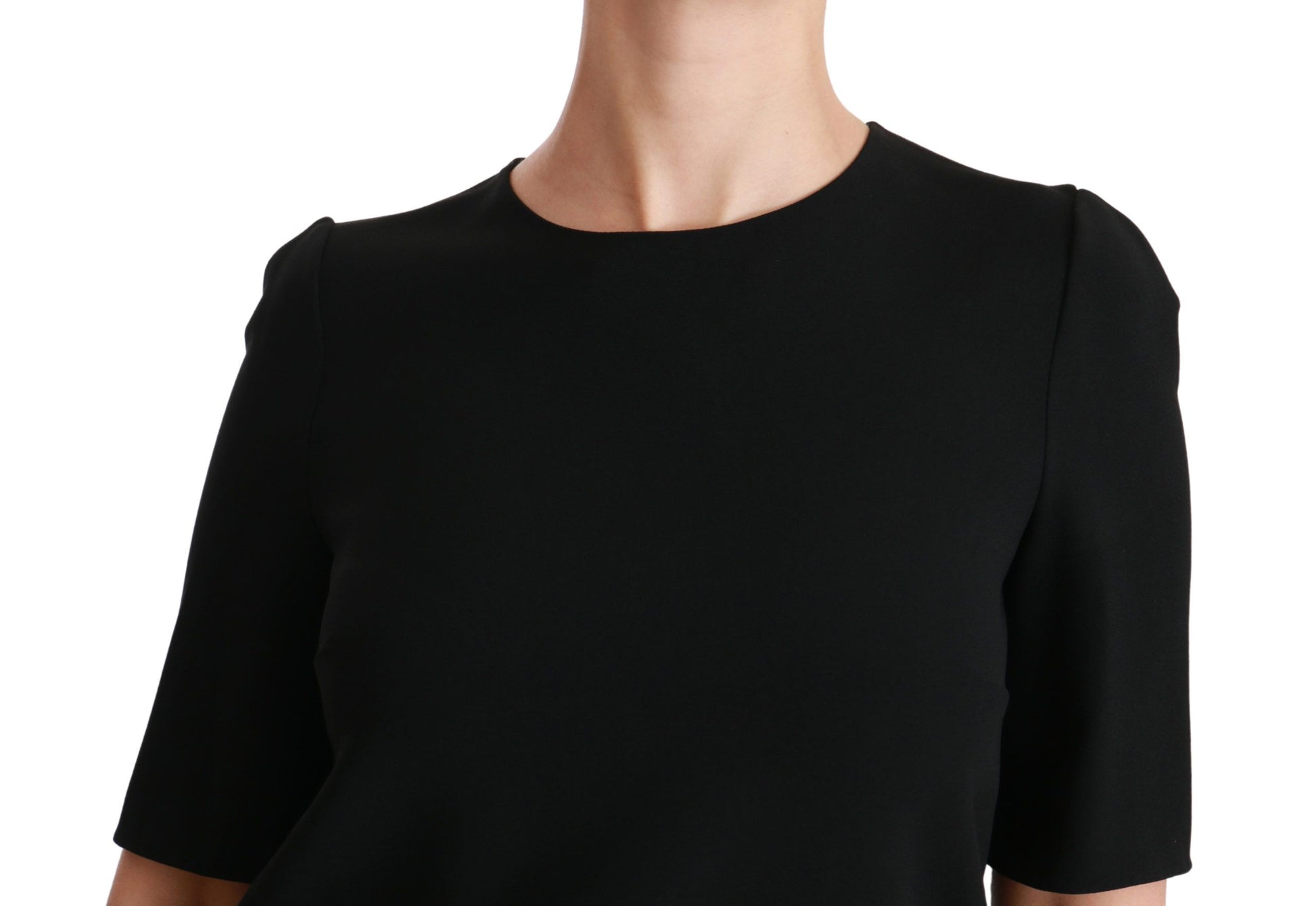 Elegante blusa elástica negra