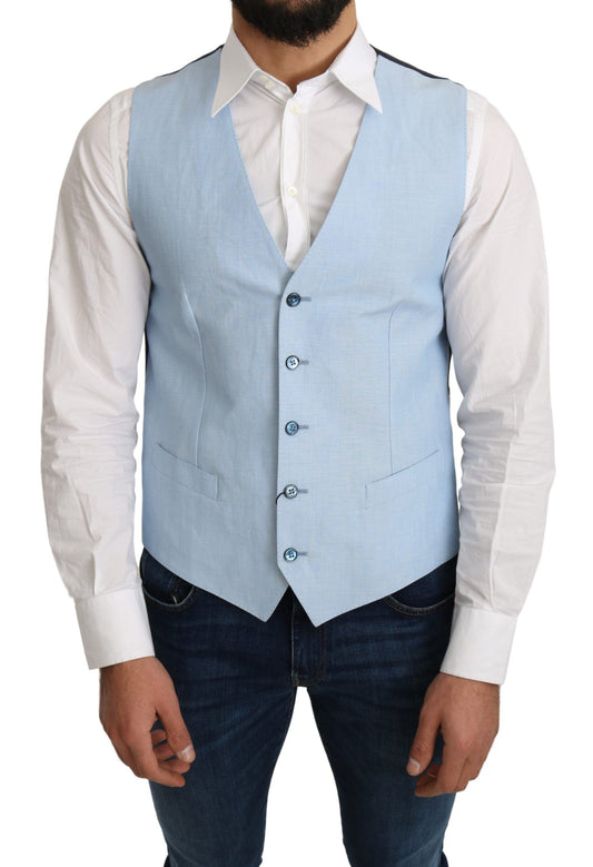 Chaleco formal elegante para hombre en color azul celeste