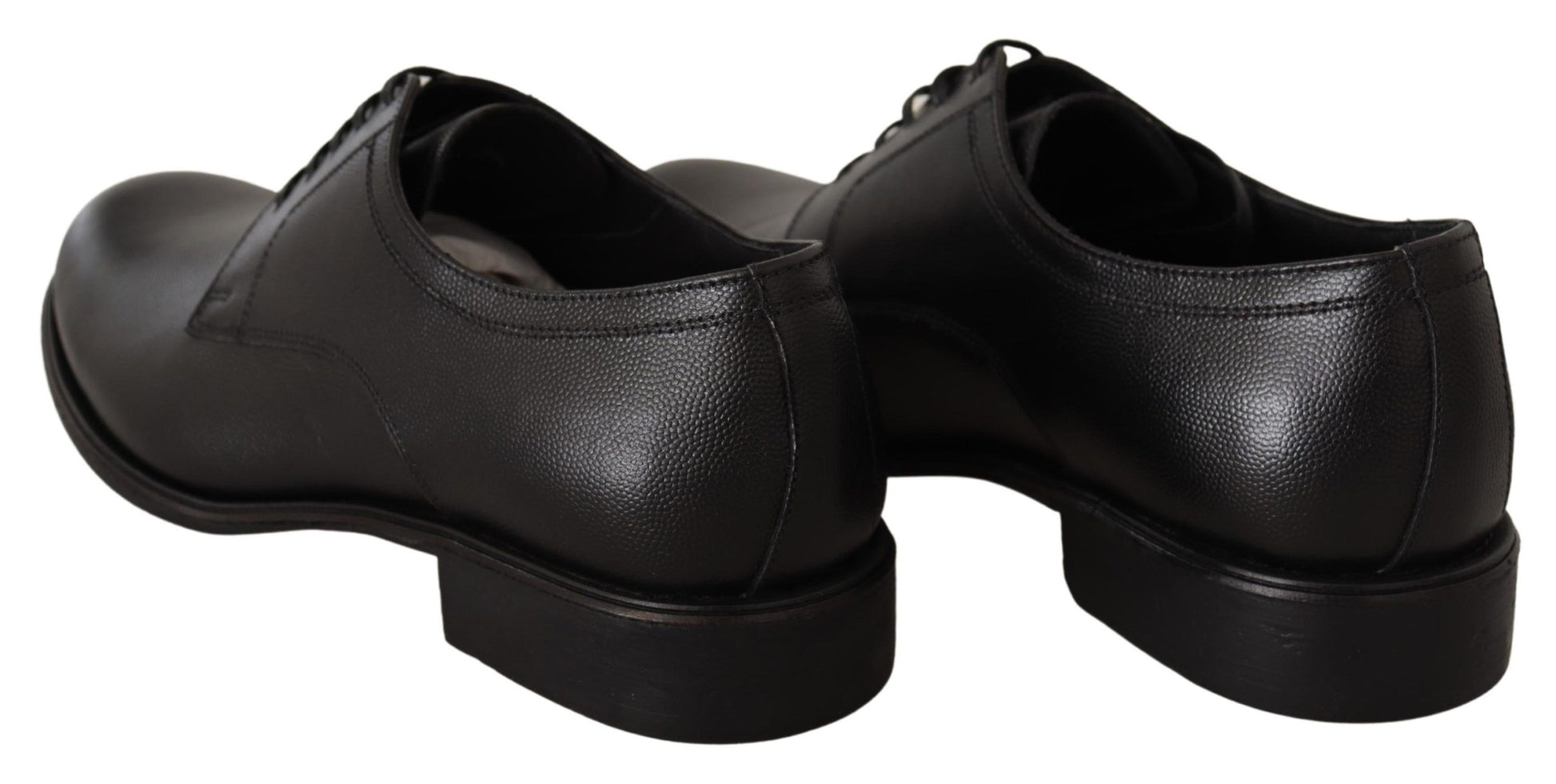 Elegantes zapatos Derby de piel negra