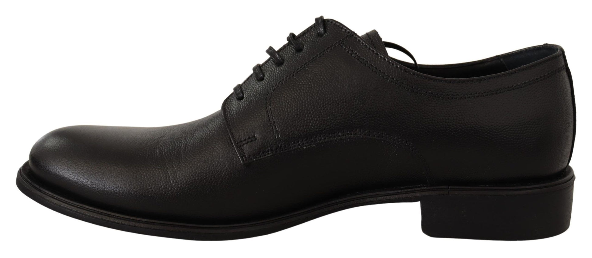 Elegantes zapatos Derby de piel negra