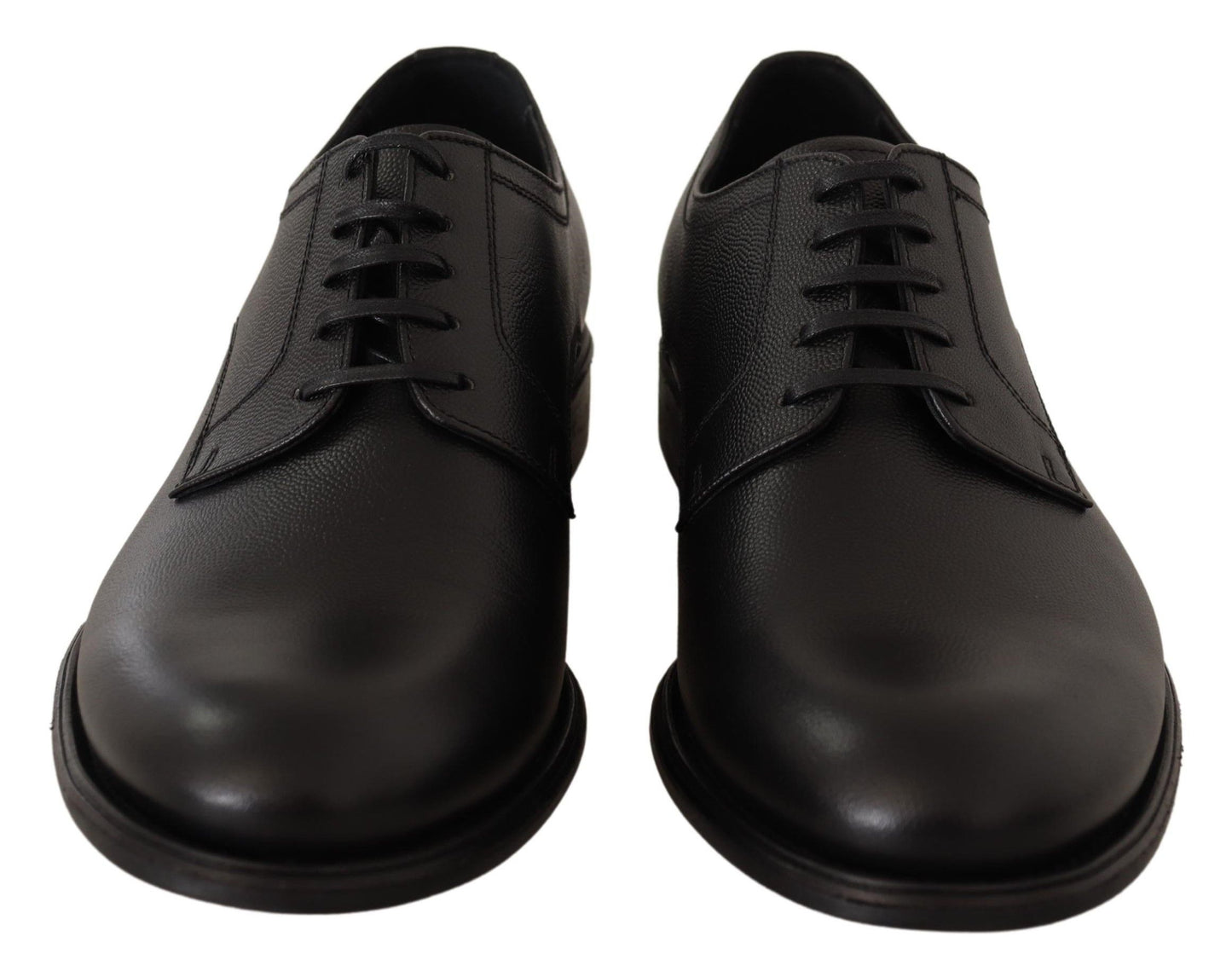 Elegantes zapatos Derby de piel negra