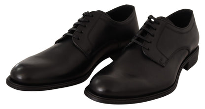 Elegant Black Derby Formal Shoes