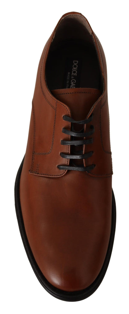 Elegant Brown Derby Formal Shoes