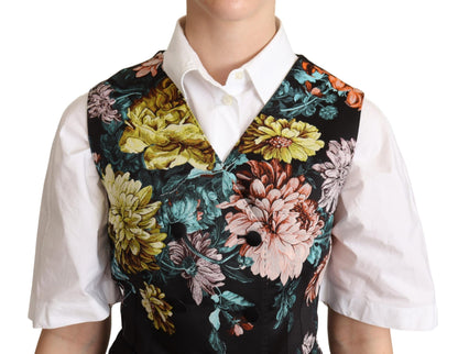 Exquisite Floral Jacquard Waistcoat