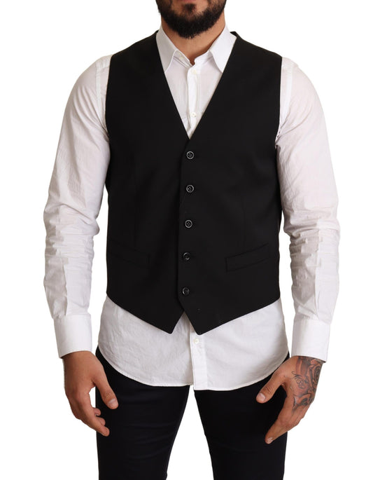 Chaleco elegante de vestir formal negro