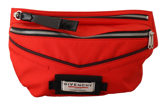 Elegant Large Bum Belt Bag in Red and Black