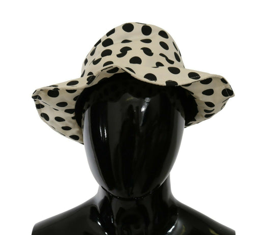 Elegante sombrero Trilby de lunares negros
