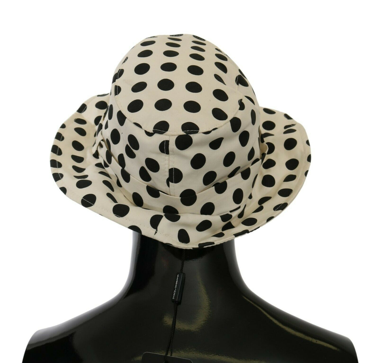 Elegante sombrero Trilby de lunares negros