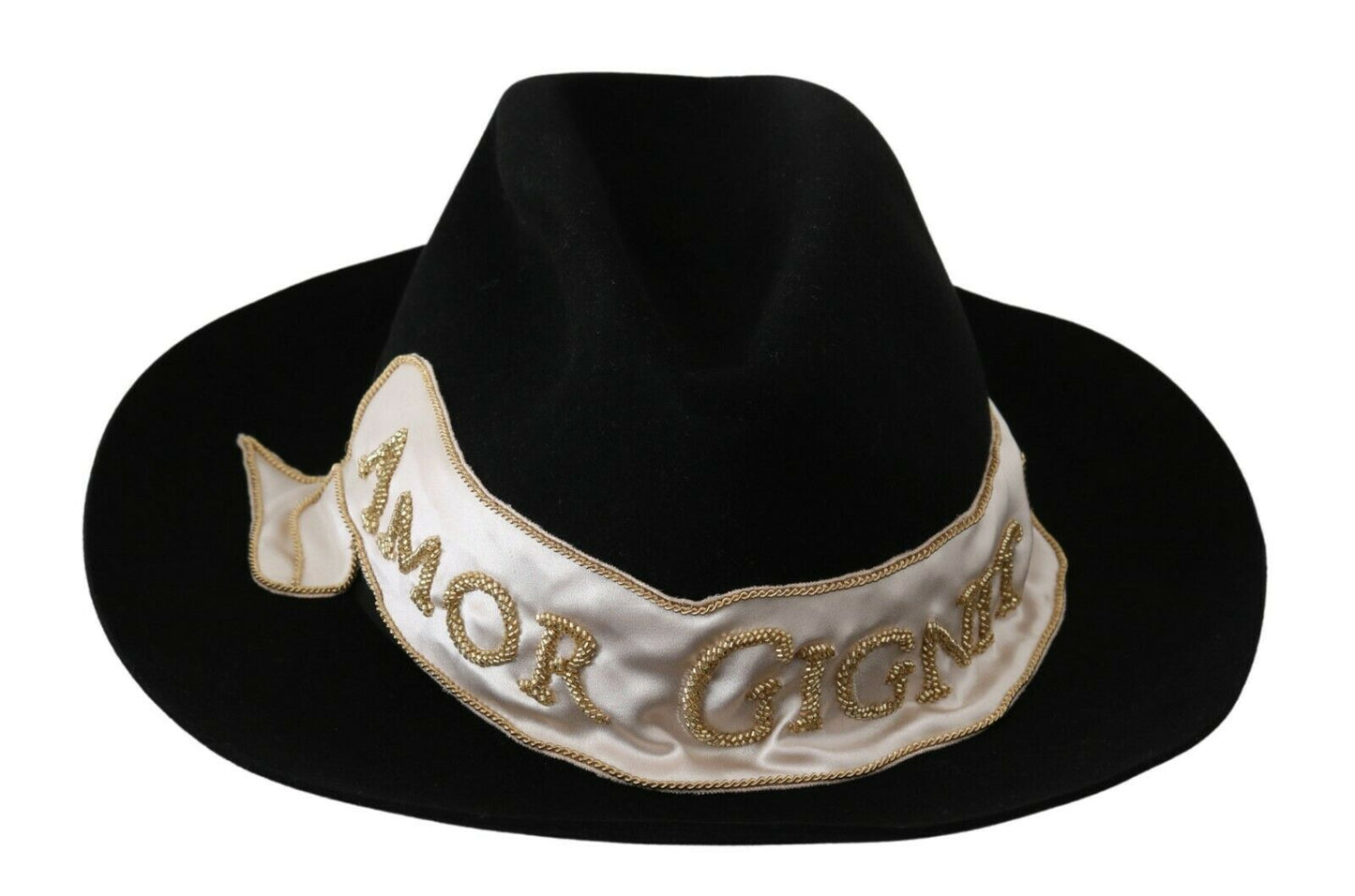 Elegante Sombrero de Panamá Negro Lapin Ala Ancha