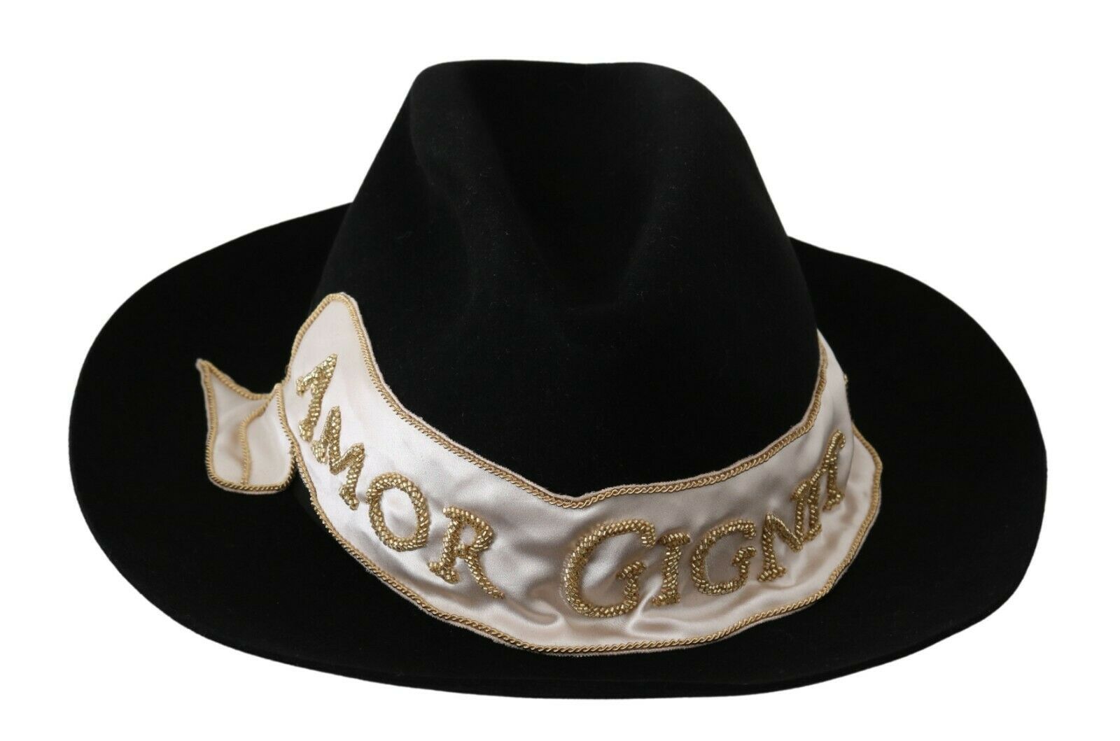 Elegante Sombrero de Panamá Negro Lapin Ala Ancha