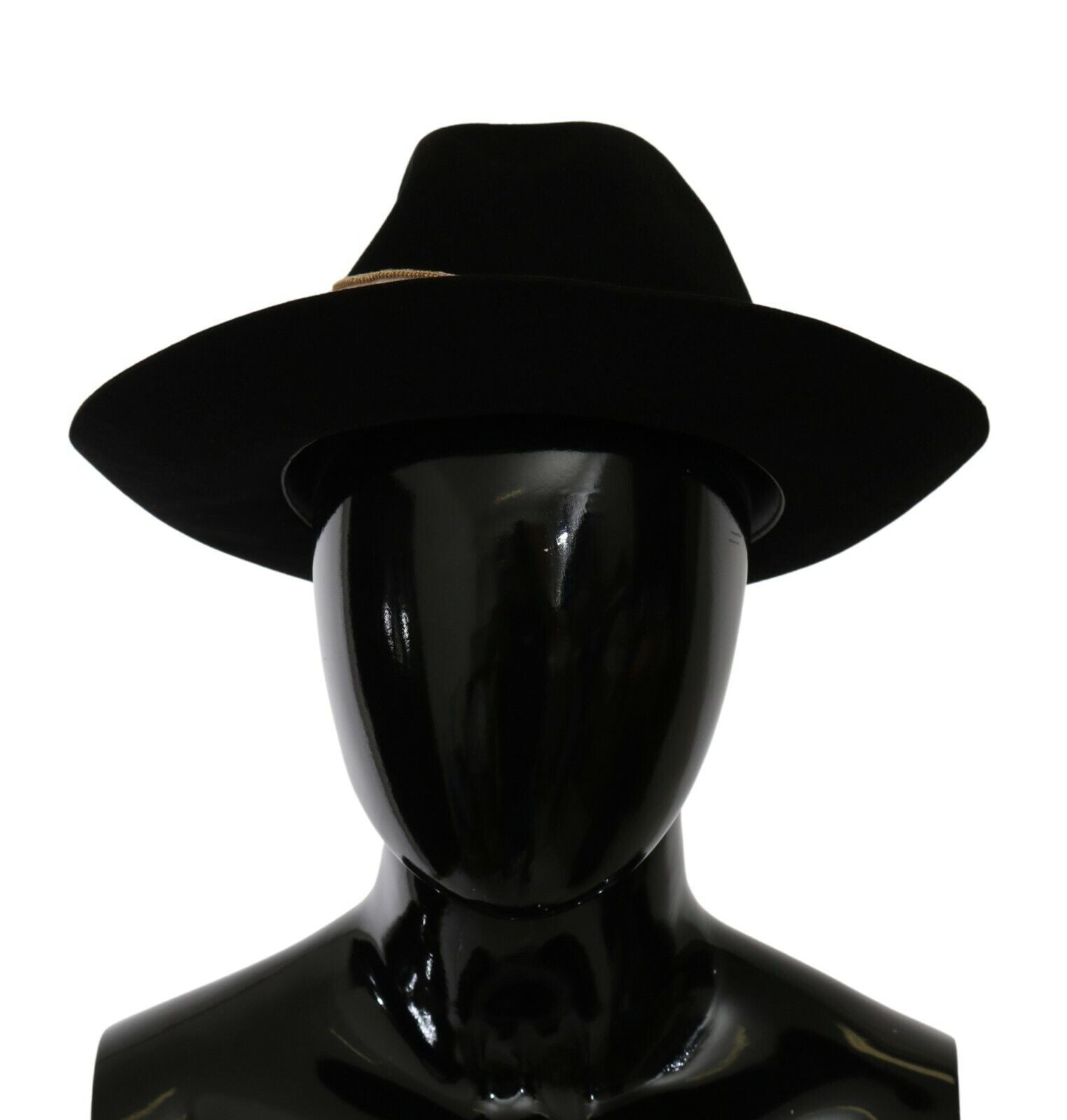 Elegante Sombrero de Panamá Negro Lapin Ala Ancha