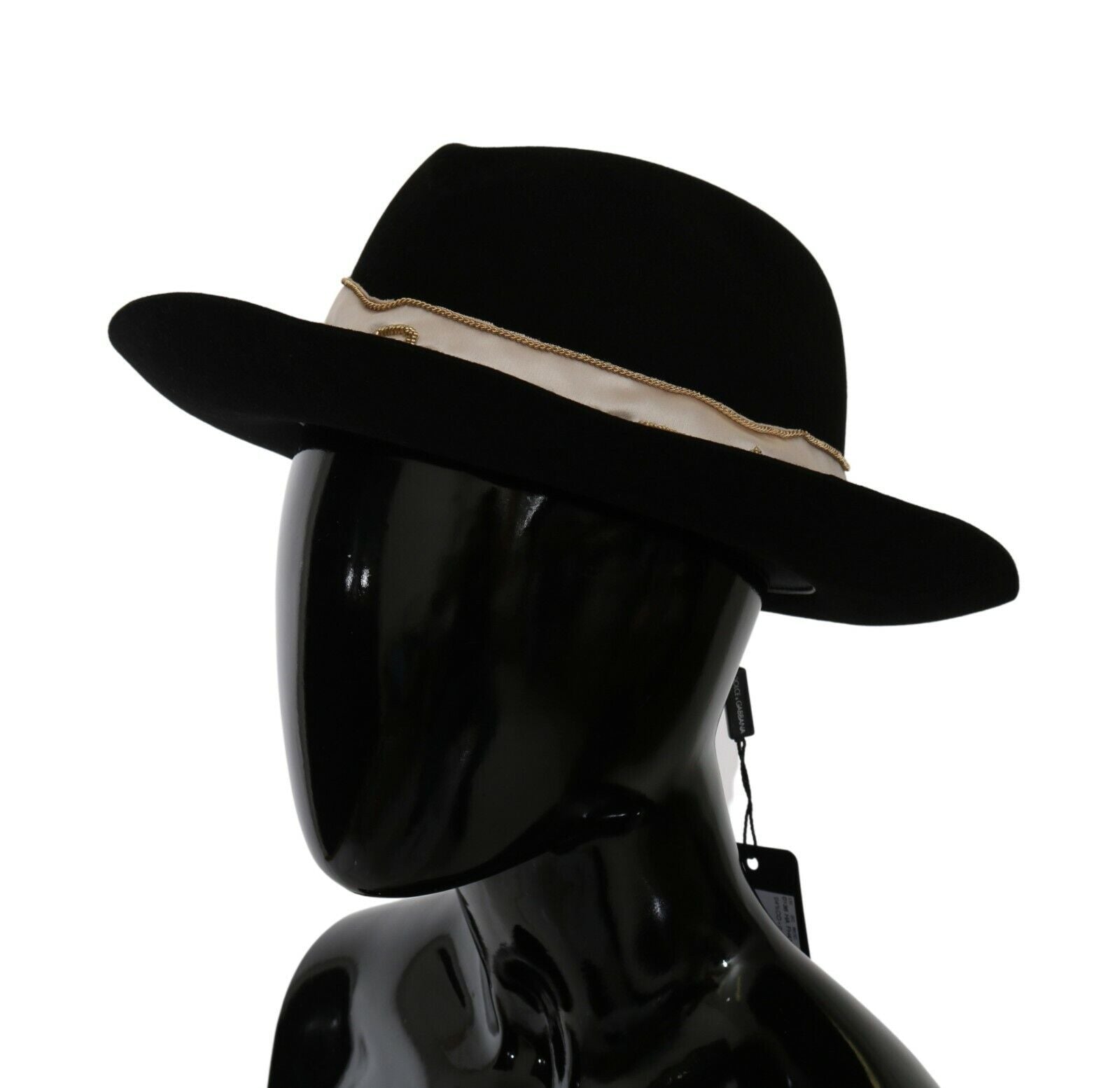 Elegante Sombrero de Panamá Negro Lapin Ala Ancha