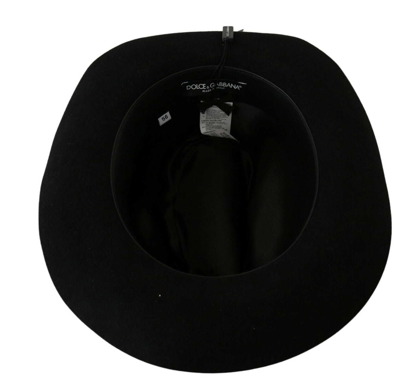 Elegante Sombrero de Panamá Negro Lapin Ala Ancha