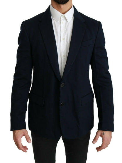 Blazer azul oscuro elegante y ajustado para hombre