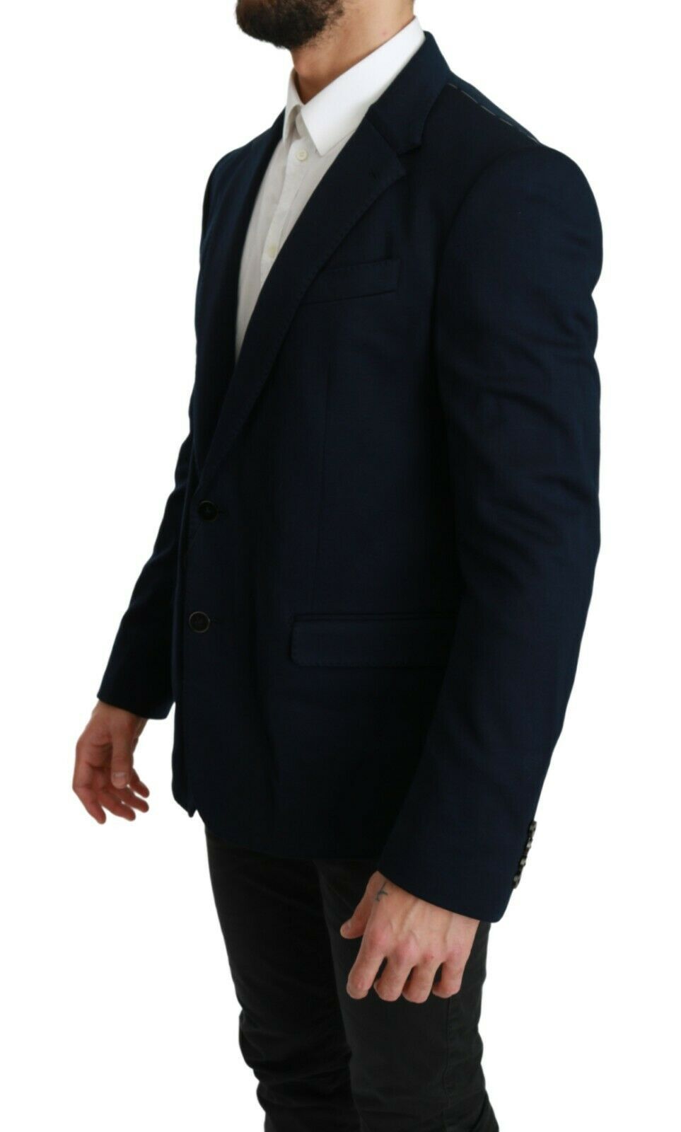 Blazer azul oscuro elegante y ajustado para hombre