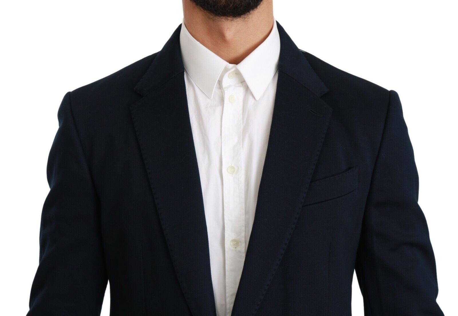 Blazer azul oscuro elegante y ajustado para hombre