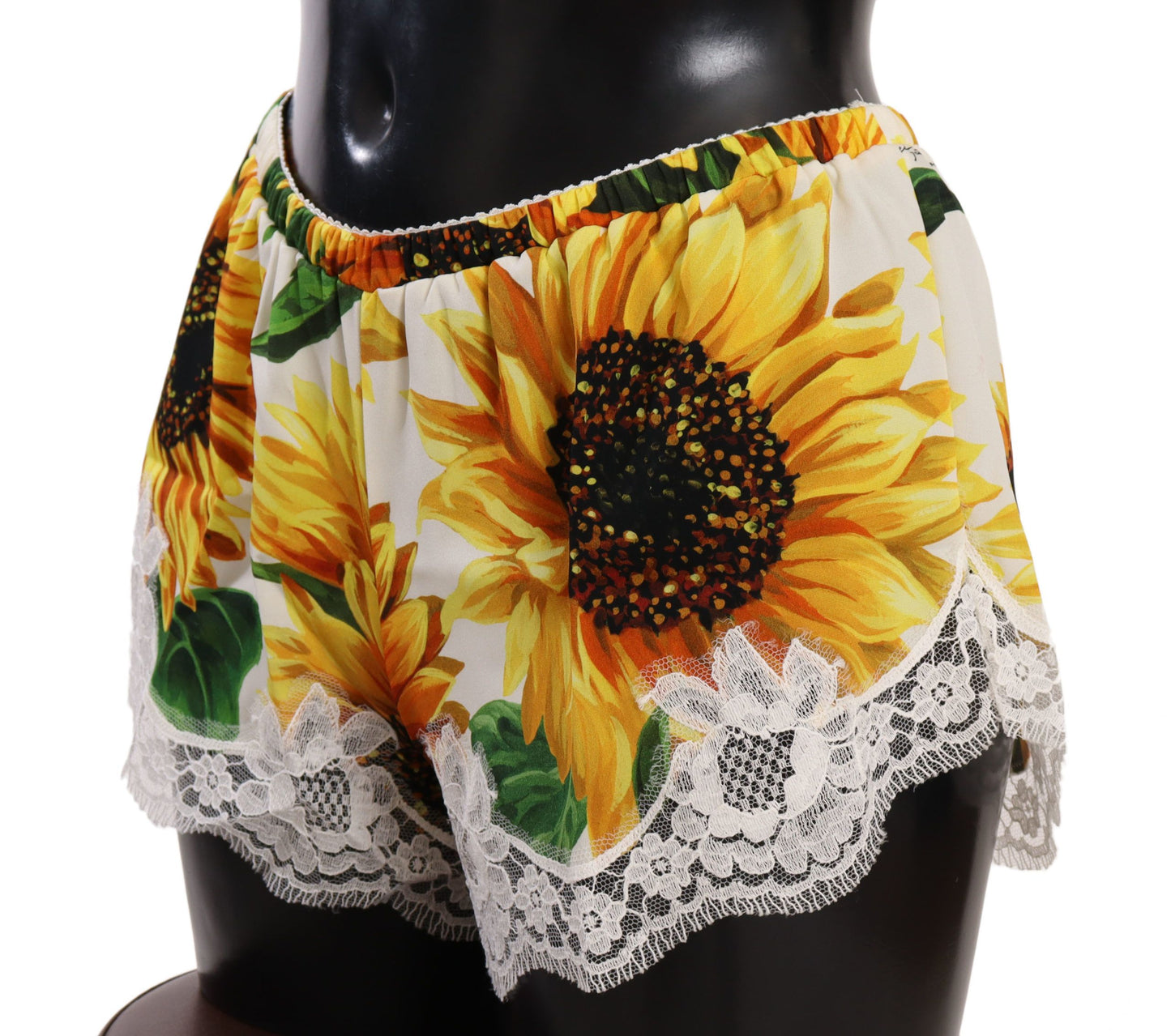 Sunflower Lace Lingerie Shorts - Silk Blend