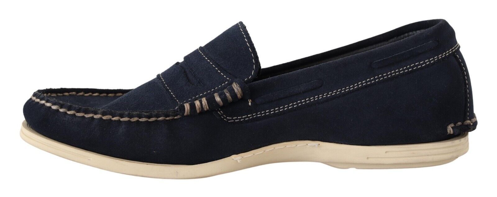 Chic Suede Blue Moccasins for Men