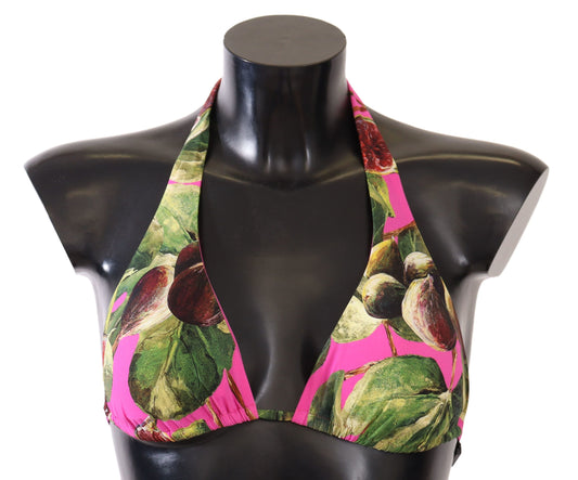 Top de bikini elegante con estampado floral