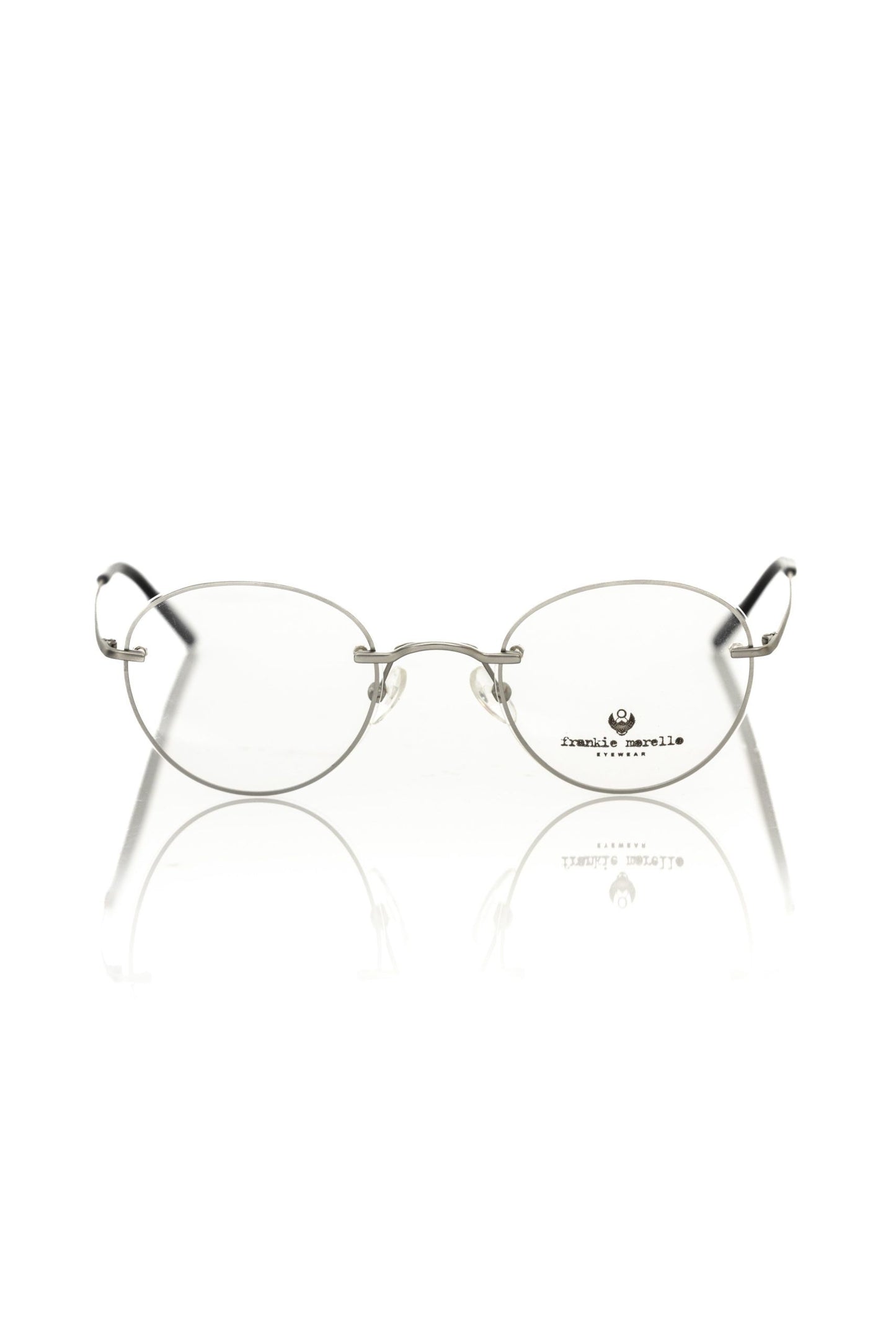 "Marco de gafas unisex metalizado plateado"