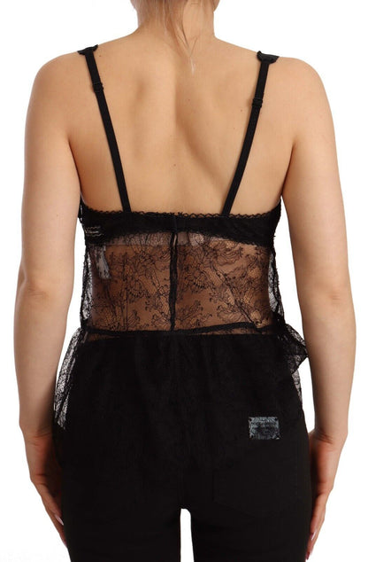 Camisola elegante de seda negra