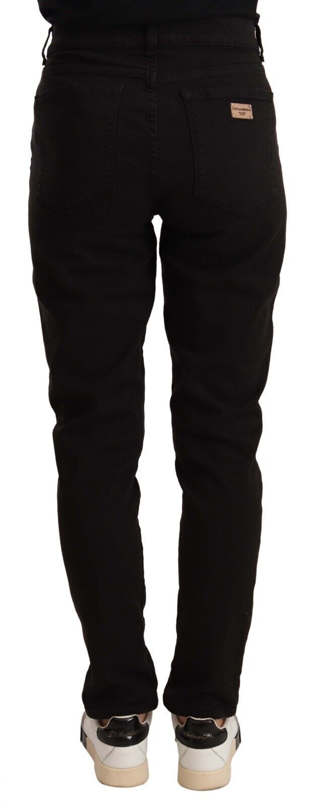 Elegantes vaqueros pitillo negros slim fit