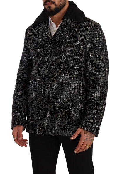 Chic Double Breasted Wool Blend Overcoat