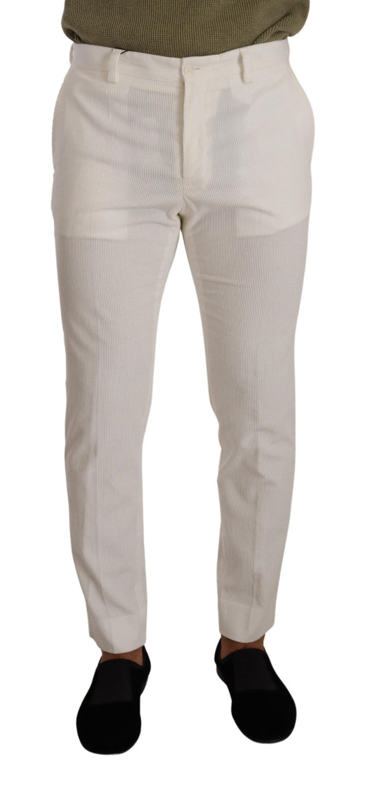 Elegantes pantalones slim fit de algodón