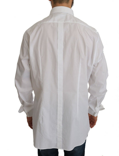 Camisa formal blanca de corte entallado exclusiva