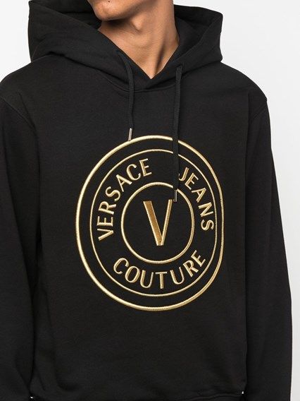 Chic Black Hooded Sweatshirt