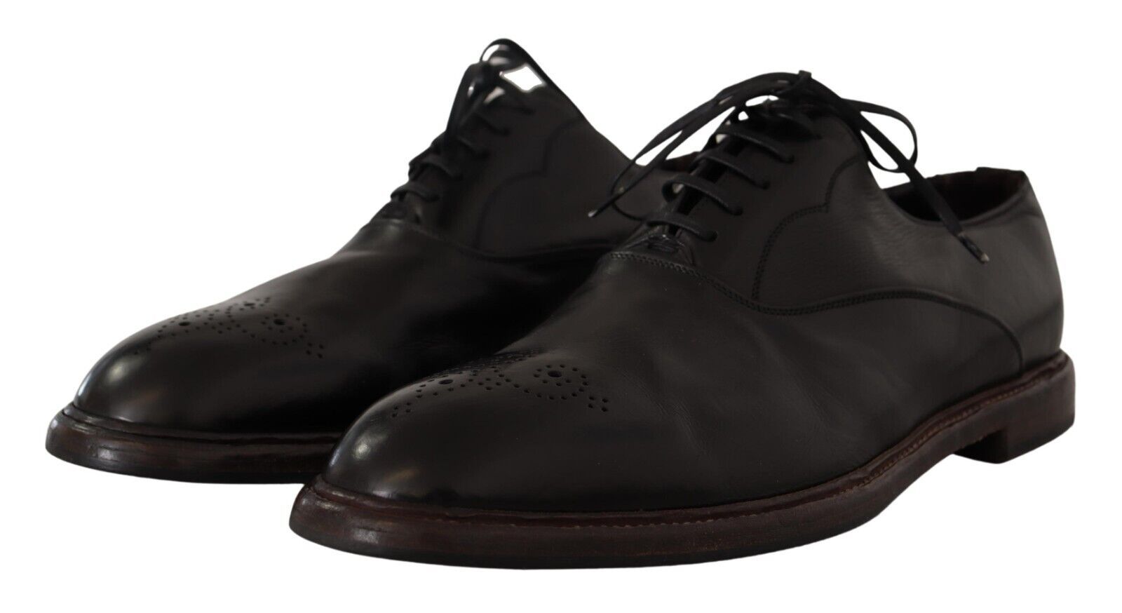 Zapatos formales Derby de cuero negro elegantes