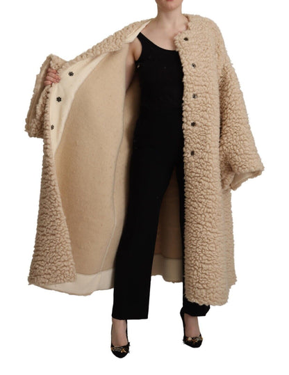 Chaqueta elegante de cachemira beige