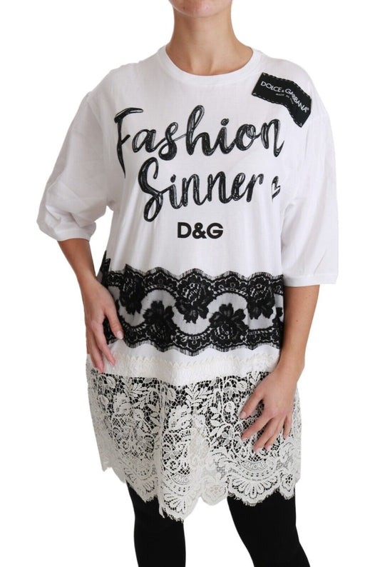 Camiseta de gran tamaño elegante de DG Fashion Sinners