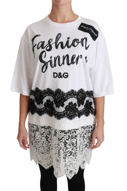 Camiseta de gran tamaño elegante de DG Fashion Sinners