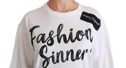 Camiseta de gran tamaño elegante de DG Fashion Sinners