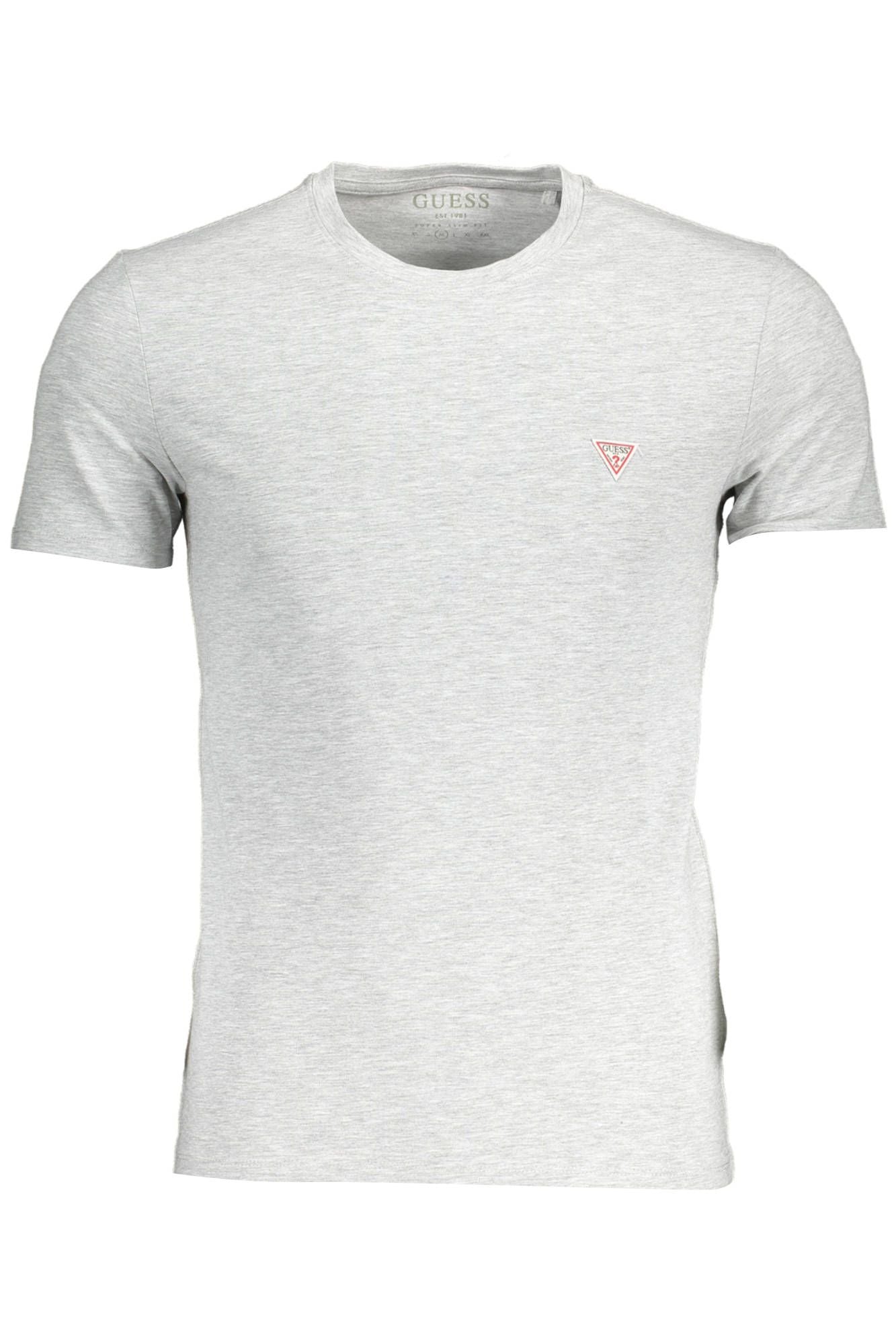 Camiseta de algodón gris para hombre