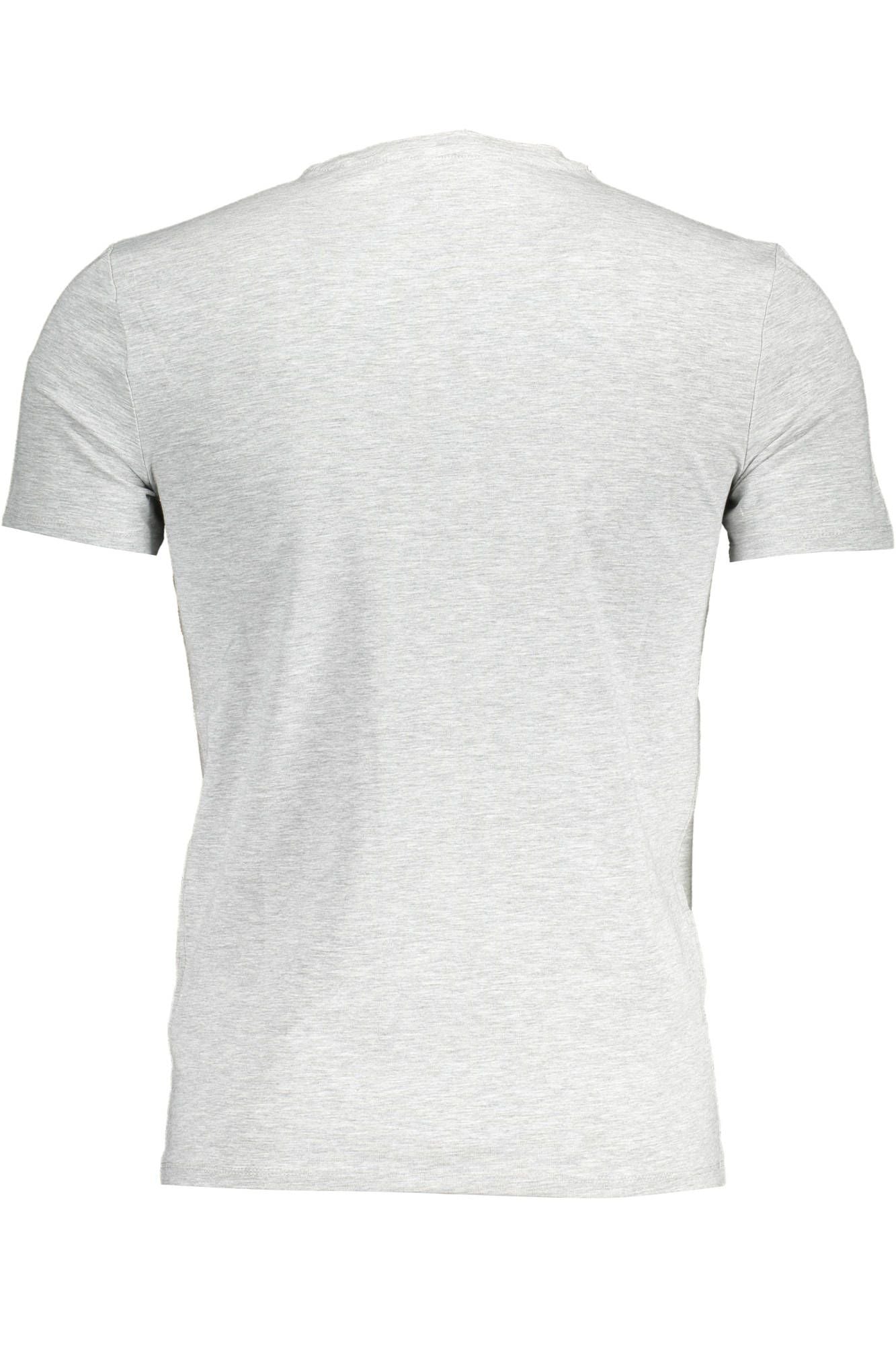 Camiseta de algodón gris para hombre