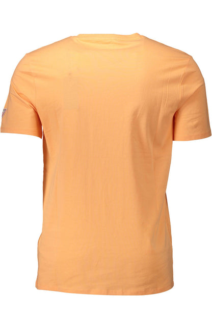 Camiseta de algodón naranja para hombre